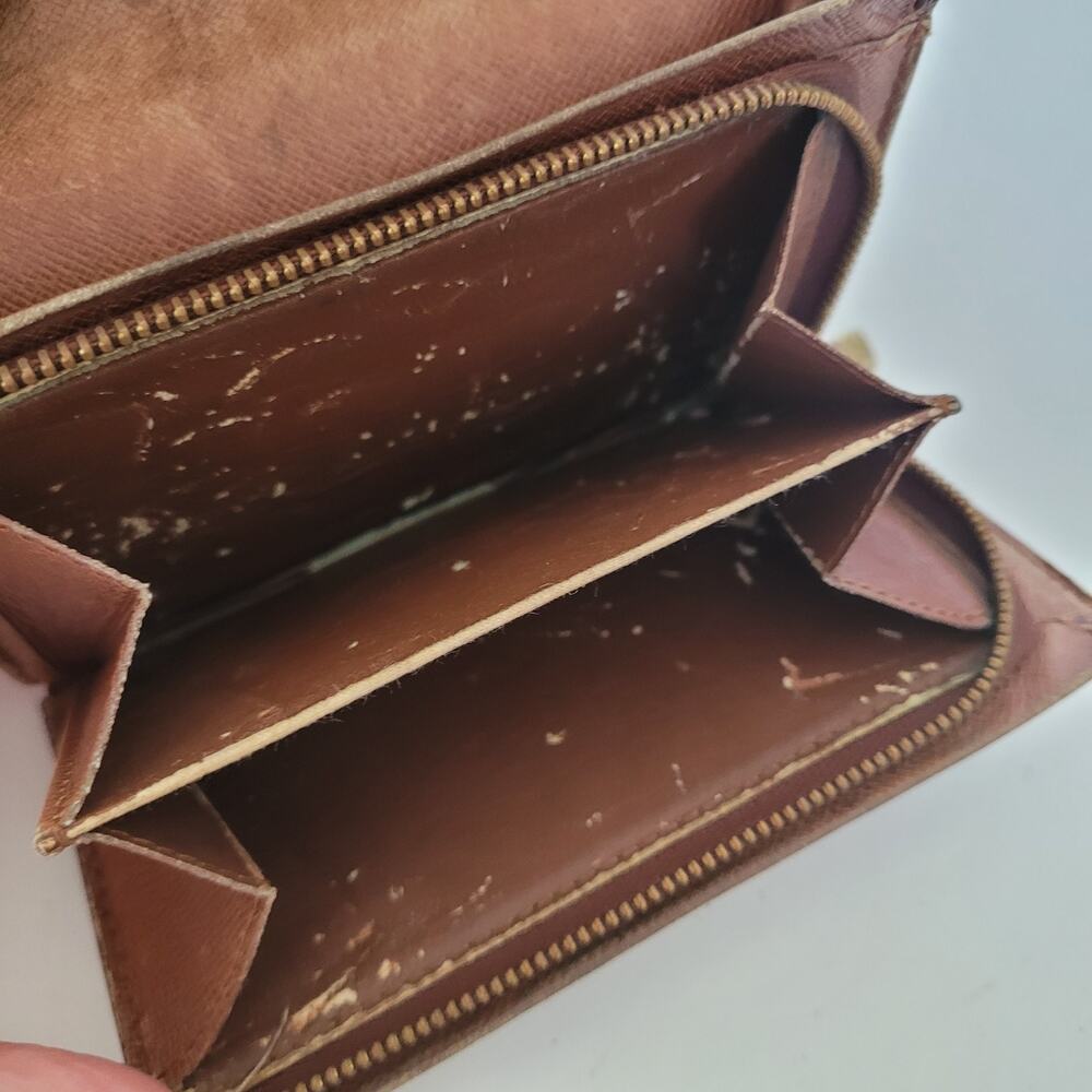 Louis Vuitton Portefeuille Tresor Bifold Wallet Medium Monogram Brown Vintage - Picture 9 of 13
